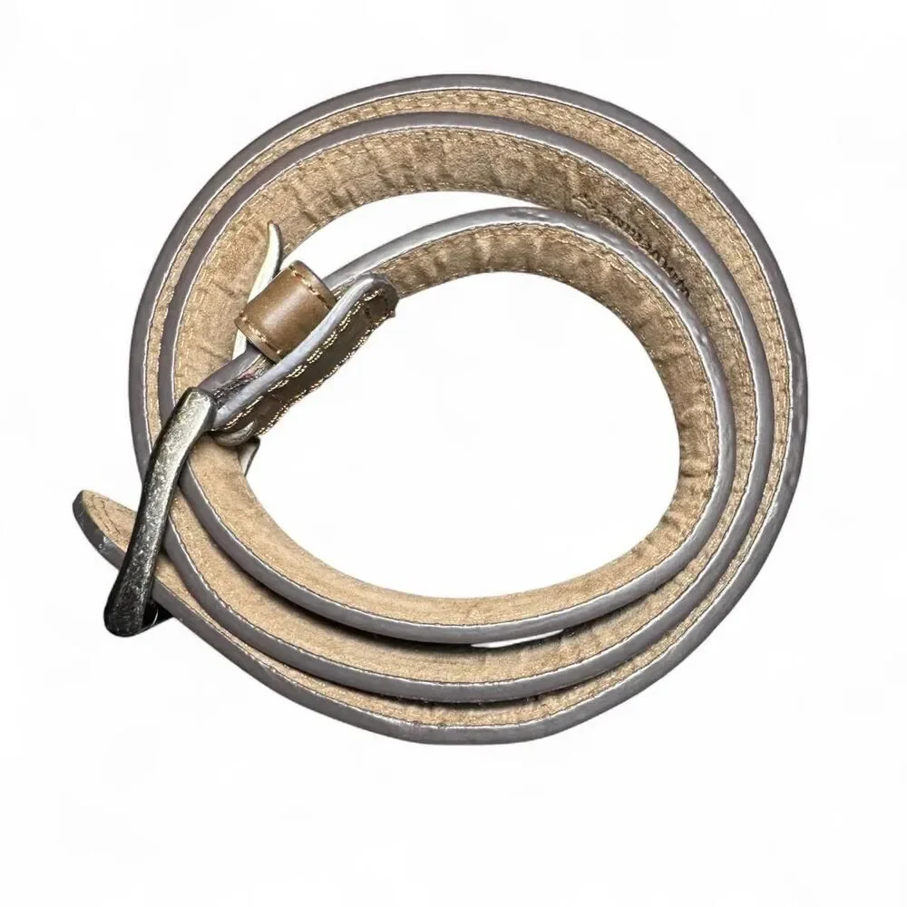 Wolverine Light Brown leather  Work belt with silver buckle Size 40